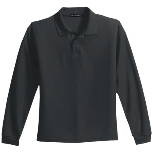 Youth Long Sleeve Silk Touch Polo Thumbnail