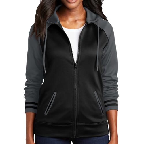 Women's Sport Wick ® Varsity Fleece Full Zip Hooded Jacket Thumbnail