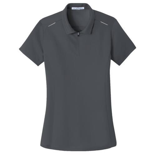 Women's Pinpoint Mesh Zip Polo Thumbnail