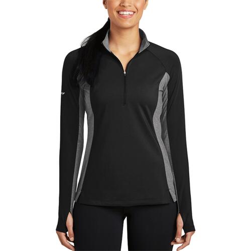 Women's Sport Wick ® Stretch Contrast 1/4 Zip Pullover Thumbnail