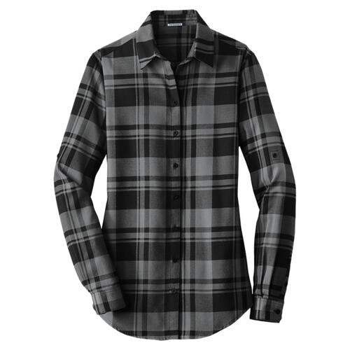 Women's Plaid Flannel Tunic Thumbnail