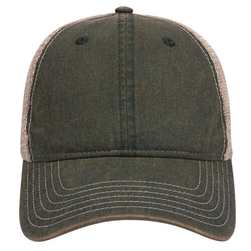 Vintage Dirty Wash Cotton Twill w/ Soft Polyester Mesh Thumbnail