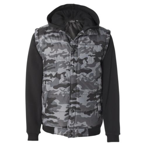 Nylon Vest with Fleece Sleeves Thumbnail