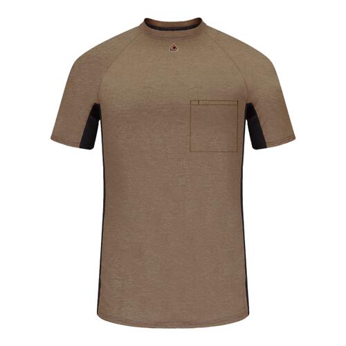 Short Sleeve FR Two-Tone Base Layer with Concealed Chest Pocket- EXCEL FR Thumbnail