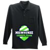 Long Sleeve Silk Touch Polo with Pocket Thumbnail
