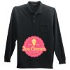 Long Sleeve Silk Touch Polo with Pocket Thumbnail