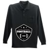 Long Sleeve Silk Touch Polo with Pocket Thumbnail