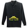 Long Sleeve Silk Touch Polo with Pocket Thumbnail